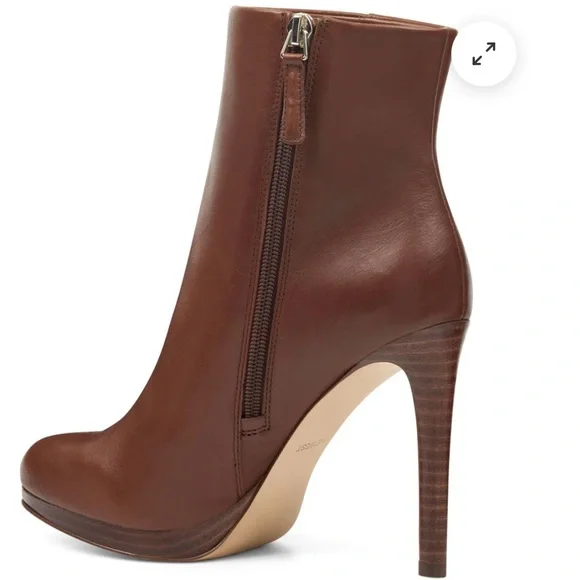Nine West QUANETTE PLATFORM LEATHER BOOTIES - Picture 3 of 7